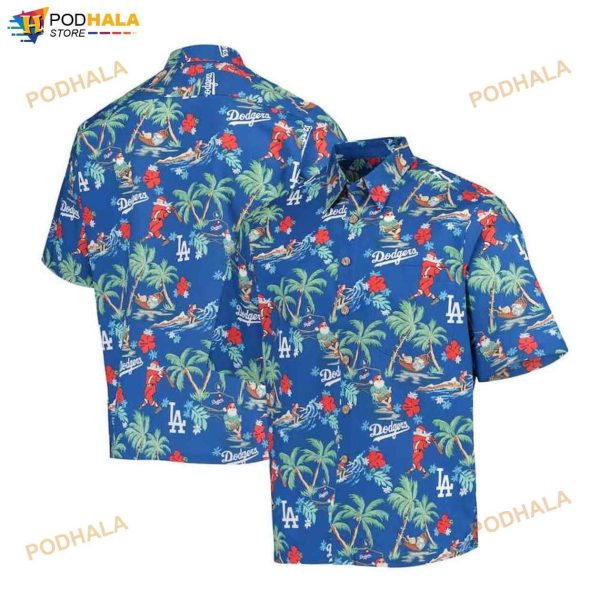 Los Angeles Dodgers Royal Holiday 3D Funny Hawaiian Shirt