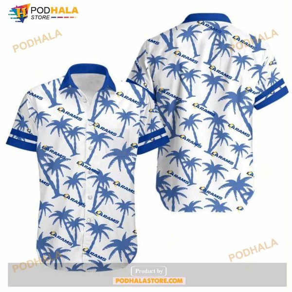 Los Angeles Rams Coconut Tree NFL Gift For Fan Hawaii Shirt