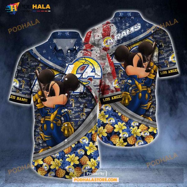 Los Angeles Rams NFL Aloha Shirt Vintage Hawaiian Shirt For Men Women