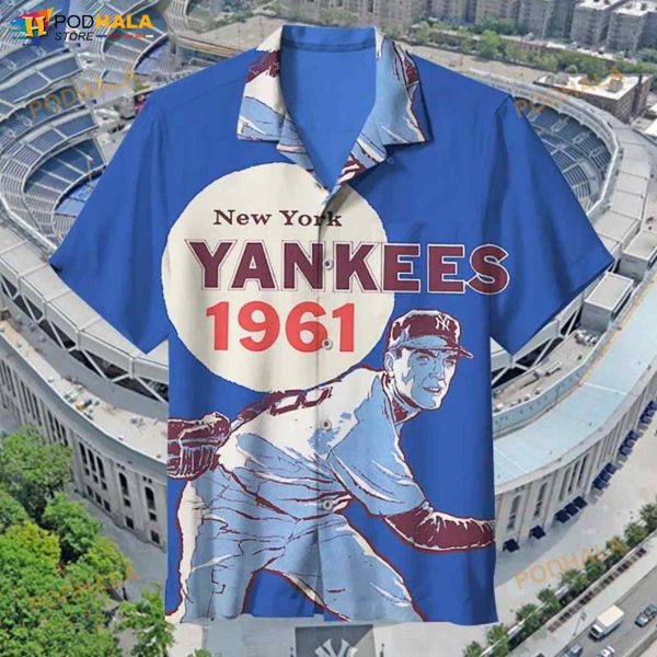 MLB 1961 New York Yankees Retro 3D Funny Hawaiian Shirt