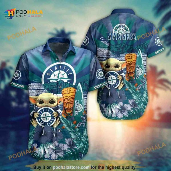 MLB Baby Yoda Seattle Mariners MLB Hawaiian Shirt