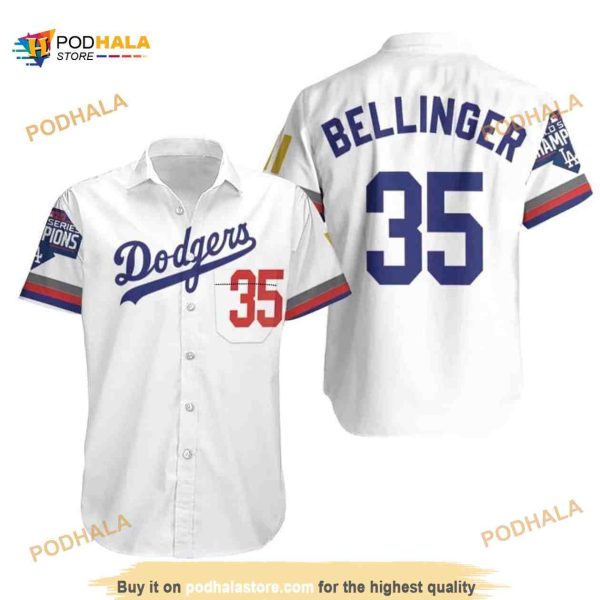 MLB Los Angeles Dodgers Bellinger 35 Hawaiian Shirt