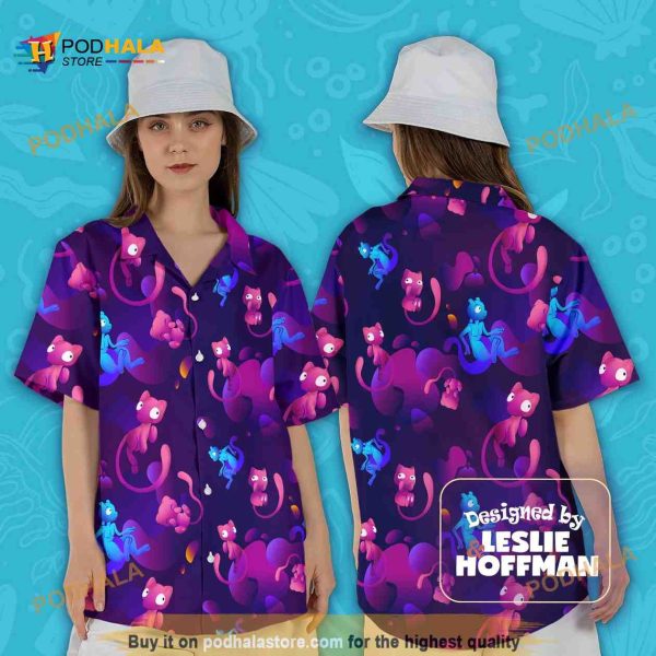 Mew Mewtwo Pokemon Hawaiian Shirt