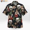 Michael Myers Faces Flowery Halloween Gifts Hawaiian Shirt