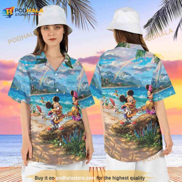 Mickey And Friends Vacation Funny Hawaiian Shirt