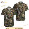 Military Aloha Skull Soldier Land Of The Free Funny Hawaiian Shirt