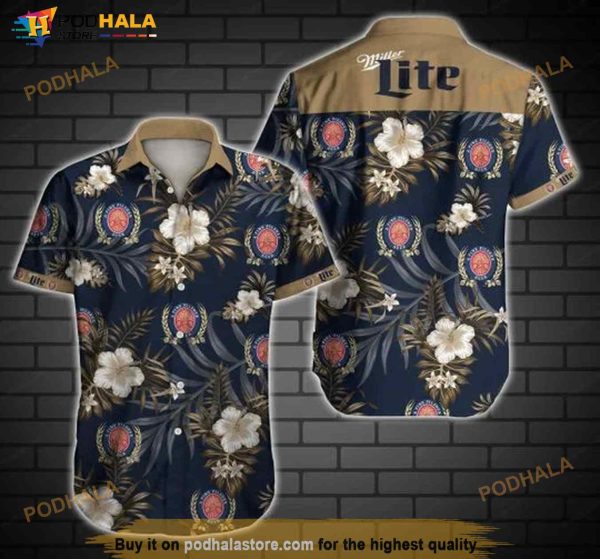 Miller Lite Hawaiian Shirt