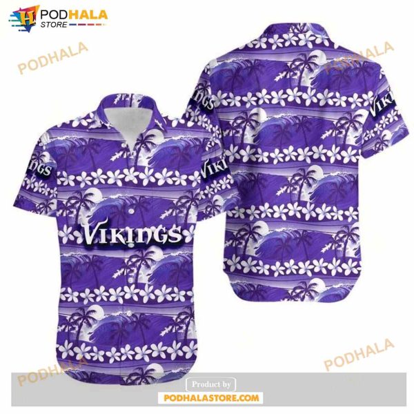 Minnesota Vikings Coconut Trees NFL Gift For Fan Hawaii Shirt