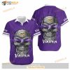 Minnesota Vikings Sugar Skull NFL Gift For Fan Hawaiian Graphic Print Shirt