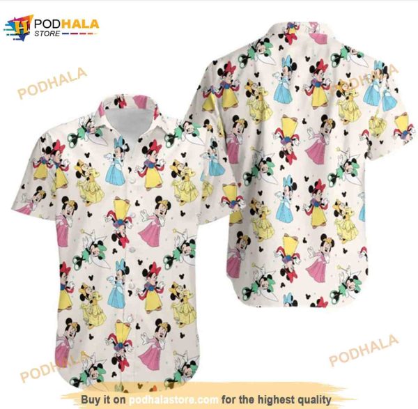 Minnie Mouse Funny Hawaiian Shirt Princess Minnie Beach Hawaii Shirt