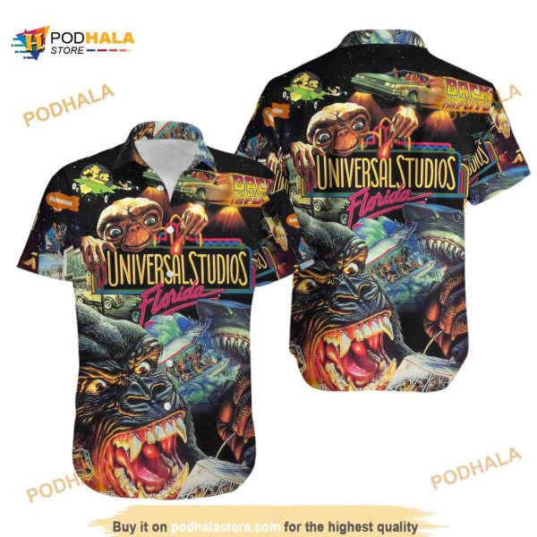 Monster Universe 3D All Over Printed Halloween Hawaiian Shirt