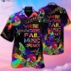 Music Speaks Hawaiian Lei 3D Funny Hawaiian Shirt