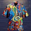 Musical Note Guitar Hawaiian Shirt