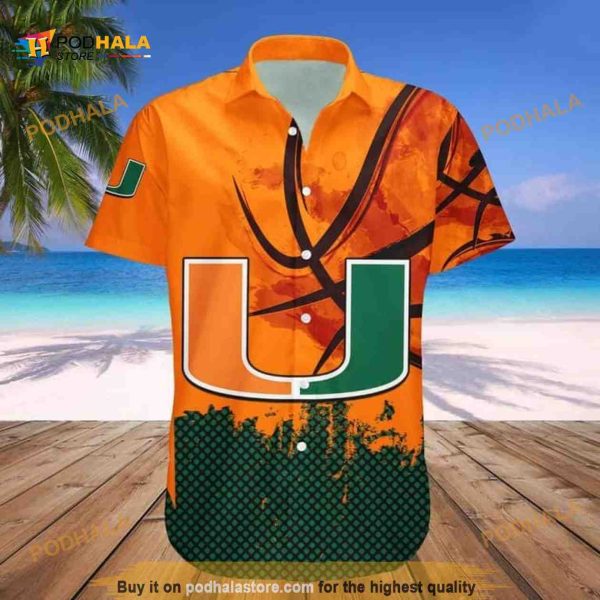 NCAA Miami Hurricanes Hawaiian Shirt Summer Beach Gift