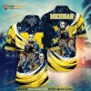 NCAA Michigan Wolverines Hawaiian Shirt Freddy Krueger Jason Voorhees Chucky