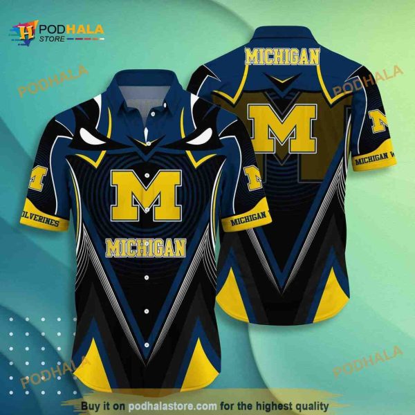 NCAA Michigan Wolverines Hawaiian Shirt Gift For Sport Fans