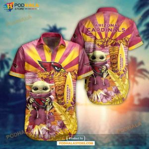 NFL Arizona Cardinals Hawaiian Shirt Baby Yoda Style Summer