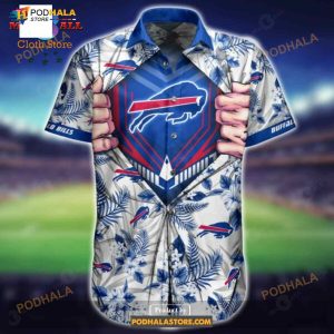 NFL Buffalo Bills Funny 3D NFL Hawaiian Shirt Summer Logo men