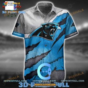 NFL Carolina Panthers Funny 3D NFL Hawaiian Shirt 6