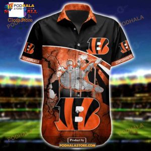 NFL Cincinnati Bengals Funny 3D NFL Hawaiian Shirt For Fans 07