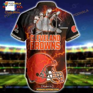 NFL Cleveland Browns Funny 3D NFL Hawaiian Shirt Summer 01