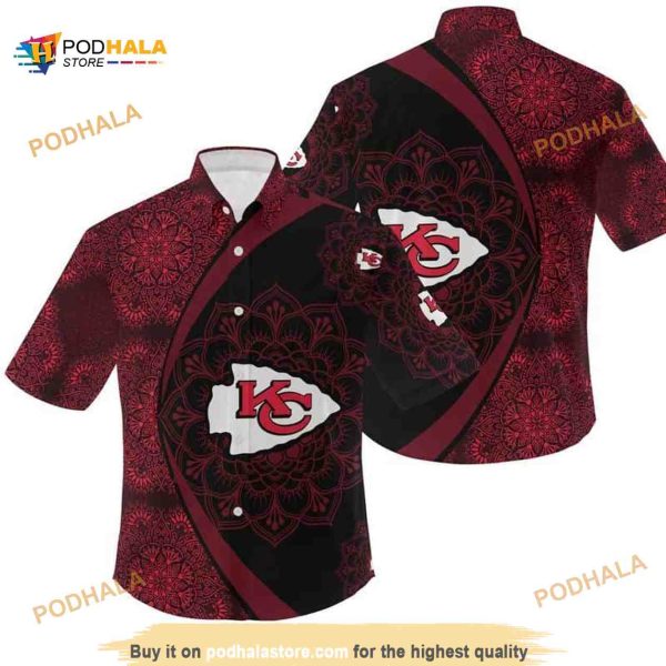 NFL Kansas City Chiefs Hawaiian Shirt Beach Gift For Friend Summer Aloha