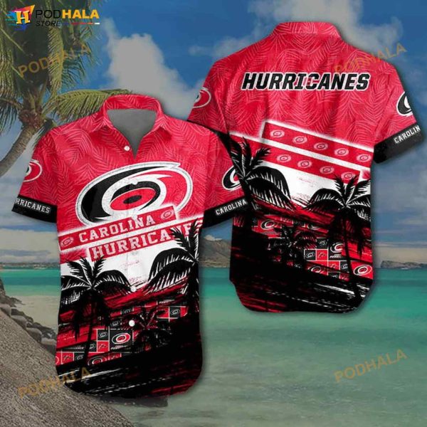 NHL Carolina Hurricanes 3D Funny Hawaiian Shirt