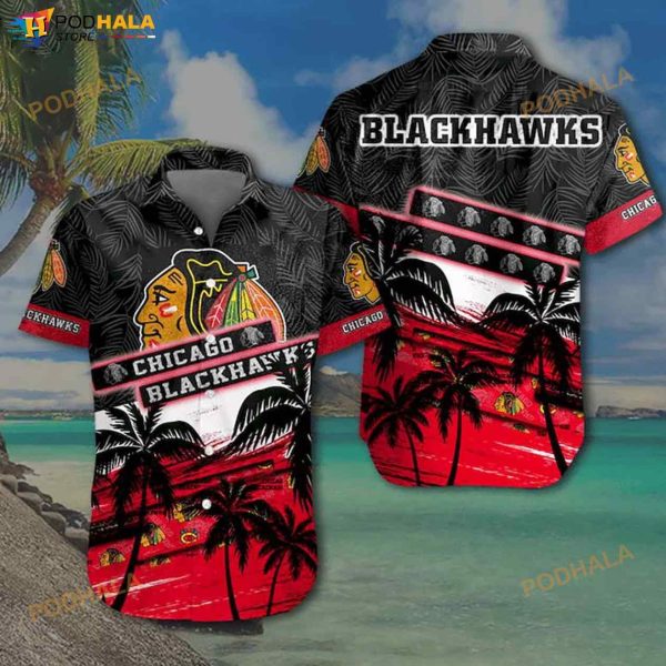 NHL Chicago Blackhawks 3D Funny Hawaiian Shirt