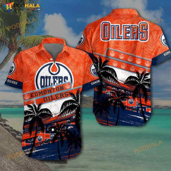 NHL Edmonton Oilers 3D Funny Hawaiian Shirt