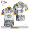 NHL Nashville Predators Flowers Trending Style Special Design Button Funny Hawaiian Shirt