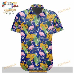 NHL St. Louis Blues Crane Bird Special Design Button Funny Hawaiian Shirt