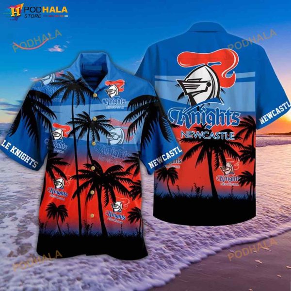 NRL Newcastle Knights 3D Funny Hawaiian Shirt