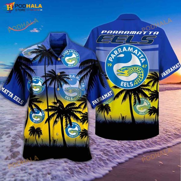 NRL Parramatta Eels 3D Funny Hawaiian Shirt