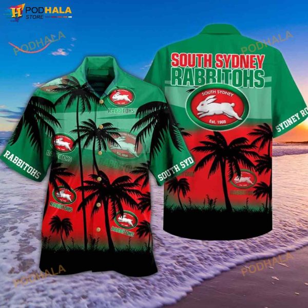 NRL South Sydney Rabbitohs 3D Funny Hawaiian Shirt