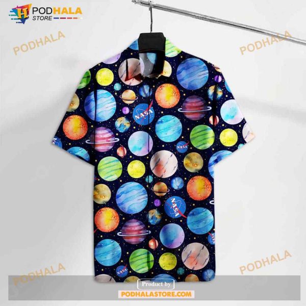 Nasa Ns Solar System Planets Cool Amazing Funny Hawaiian Shirt