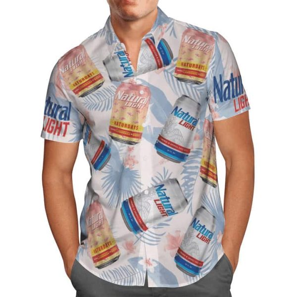 Natural Light Beer Funny Hawaiian Shirt Beach Lovers Gift