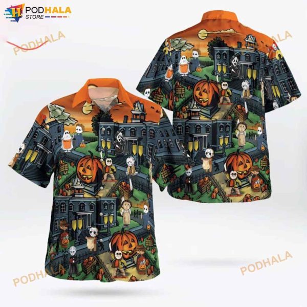 Nightmare Halloween Town 3D Funny Hawaiian Shirt