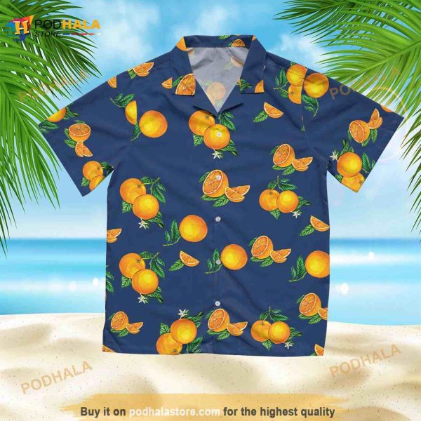 Orange Funny Hawaiian Shirt Orange Pattern Funny Hawaiian Shirt