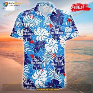 Pabst Blue Ribbon Tattoo Hot Summer Collection Funny Hawaiian Shirt