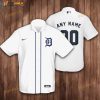 Personalized Detroit Tigers Baseball White 3D Funny Hawaiian Shirt