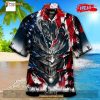 Personalized NFL Houston Texans US Flag Demon Face Funny 3D NFL Hawaiian Shirt