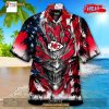 Personalized NFL Kansas City Chiefs US Flag Demon Face Funny 3D NFL Hawaiian Shirt