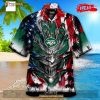 Personalized NFL New York Jets US Flag Demon Face Funny 3D NFL Hawaiian Shirt