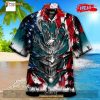 Personalized NFL Philadelphia Eagles US Flag Demon Face Funny 3D NFL Hawaiian Shirt