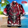 Personalized NFL Tampa Bay Buccaneers US Flag Demon Face Funny 3D NFL Hawaiian Shirt