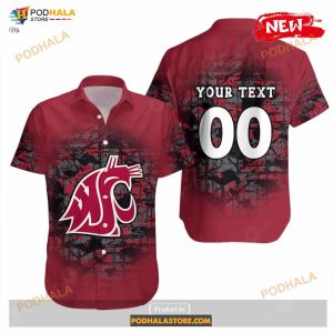 Personalized Washington State Cougars NCAA Camouflage Vintage Funny Hawaiian Shirt