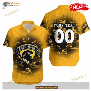 Personalized Waterloo Warriors NCAA Camouflage Vintage Funny Hawaiian Shirt