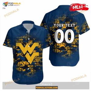 Personalized West Virginia Mountaineers NCAA Camouflage Vintage Funny Hawaiian Shirt