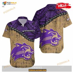 Personalized Western Carolina Catamounts NCAA Grunge Polynesian Tattoo Funny Hawaiian Shirt