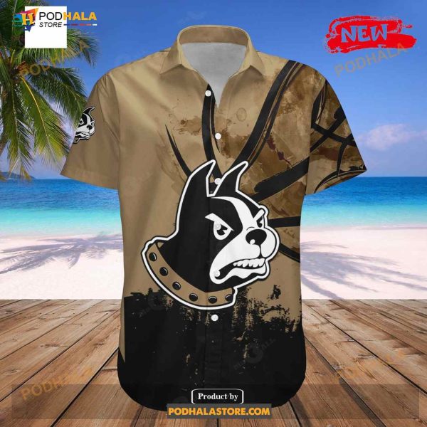 Personalized Wofford Terriers NCAA Basketball Net Grunge Pattern Funny Hawaiian Shirt